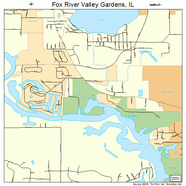Fox River Valley Gardens, IL street map