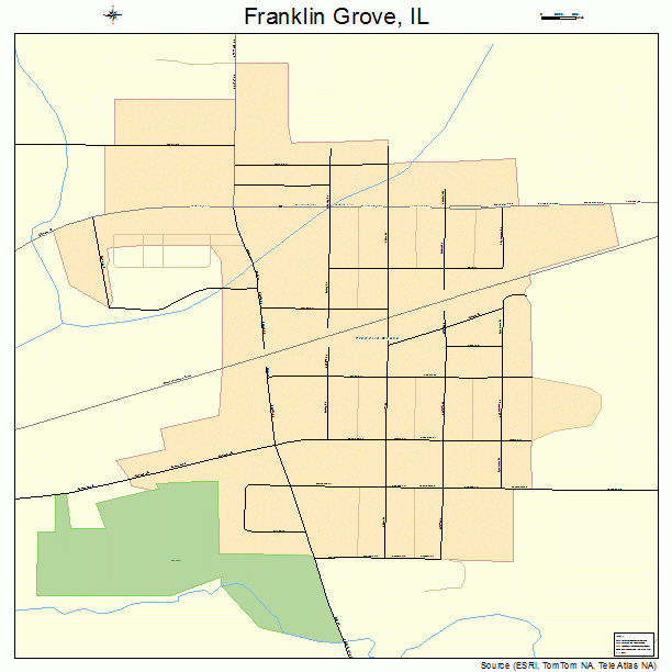 Franklin Grove, IL street map