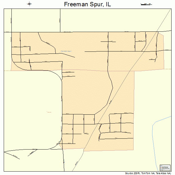 Freeman Spur, IL street map