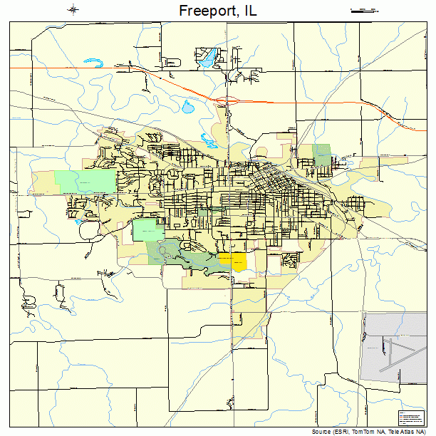 Freeport, IL street map