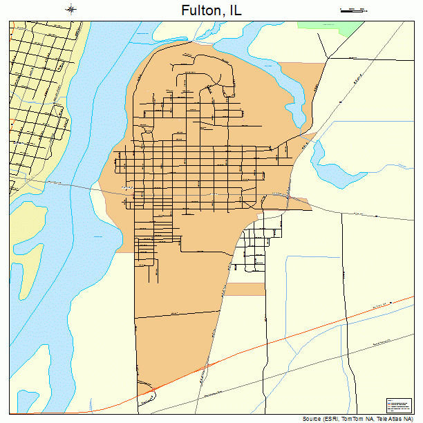 Fulton, IL street map