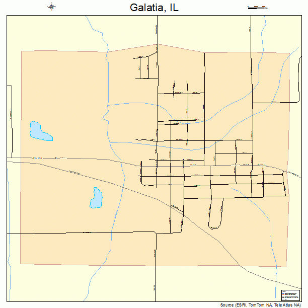 Galatia, IL street map