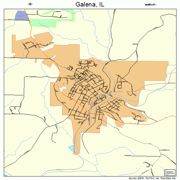 Galena, IL street map