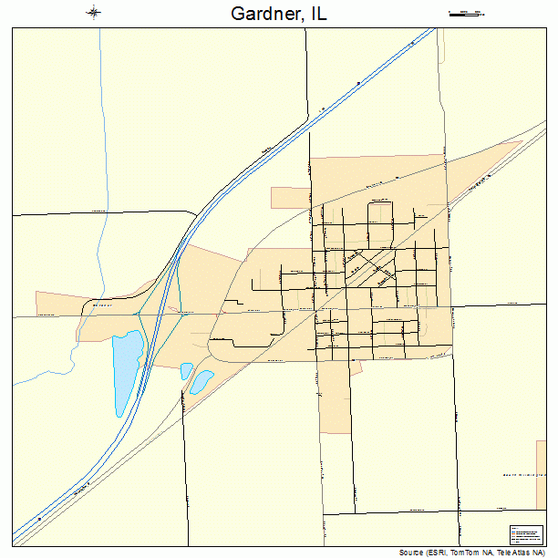 Gardner, IL street map