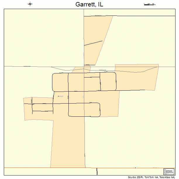 Garrett, IL street map