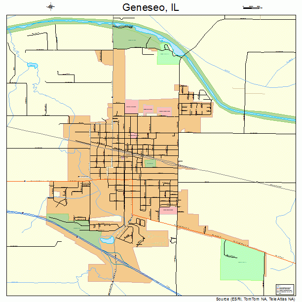Geneseo, IL street map