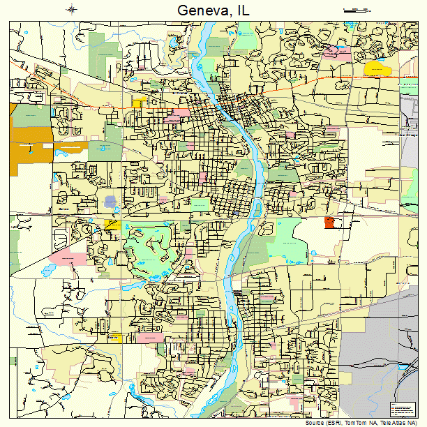 Geneva, IL street map