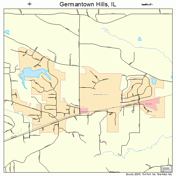 Germantown Hills, IL street map