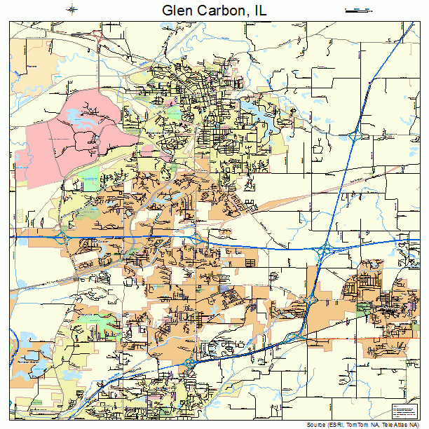 Glen Carbon, IL street map