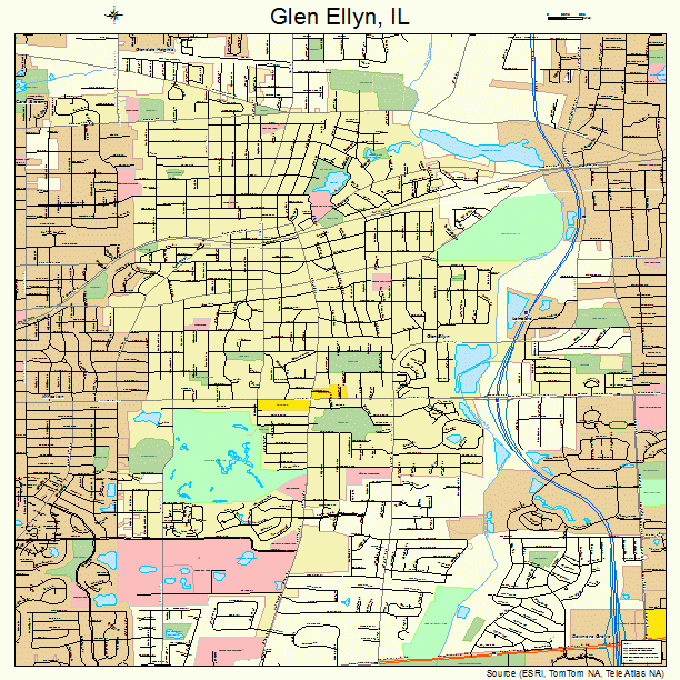 Glen Ellyn, IL street map