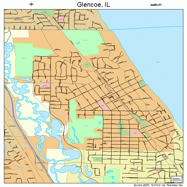 Glencoe, IL street map