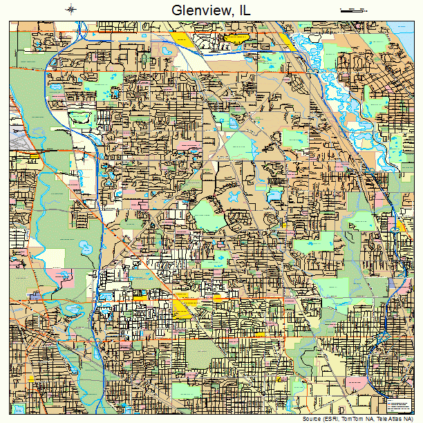 Glenview, IL street map