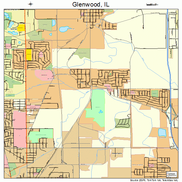 Glenwood, IL street map