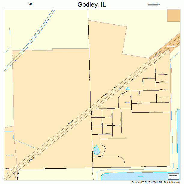 Godley, IL street map