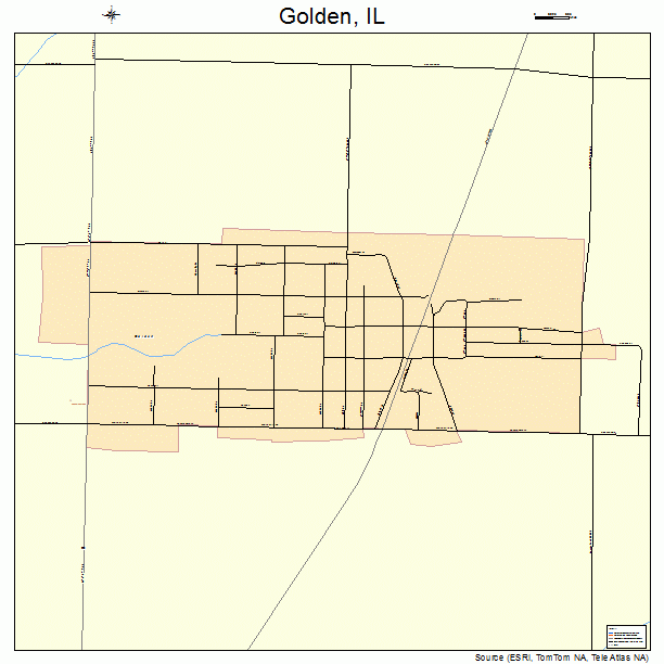 Golden, IL street map