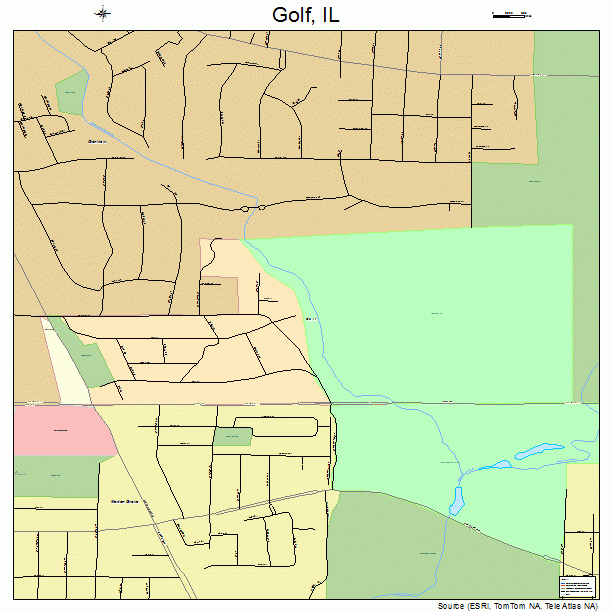 Golf, IL street map