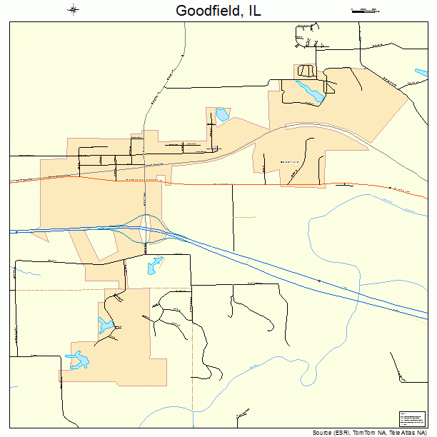 Goodfield, IL street map