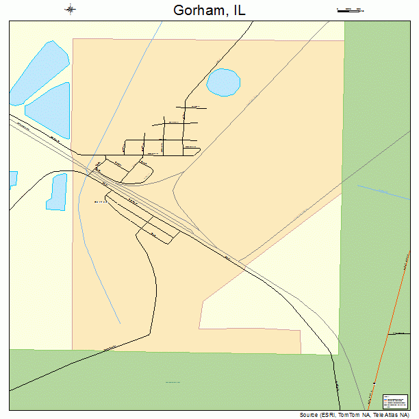 Gorham, IL street map