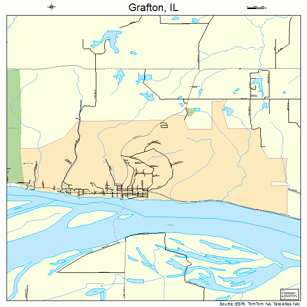 Grafton, IL street map