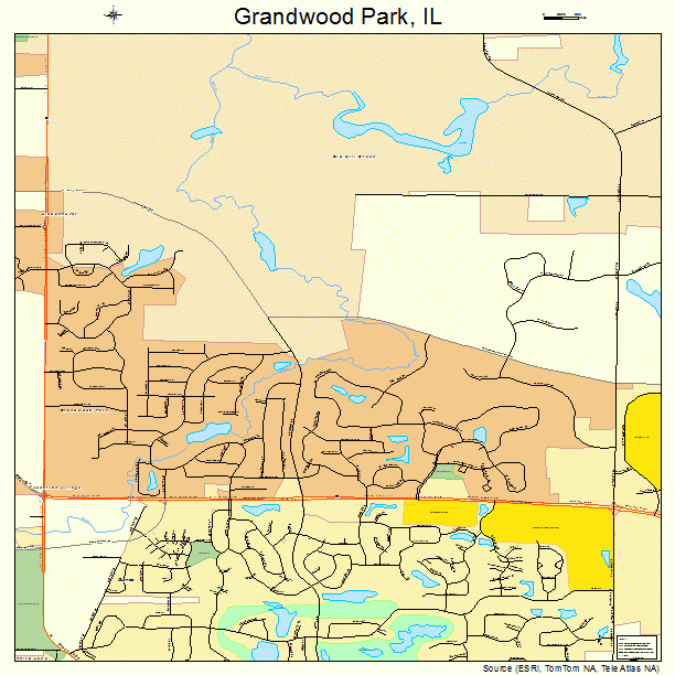 Grandwood Park, IL street map