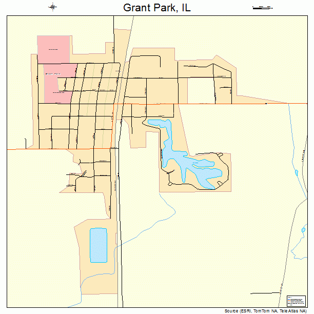 Grant Park, IL street map