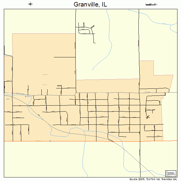 Granville, IL street map