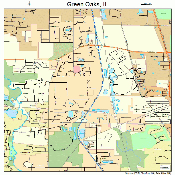 Green Oaks, IL street map