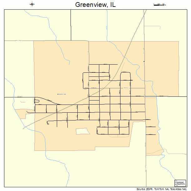 Greenview, IL street map