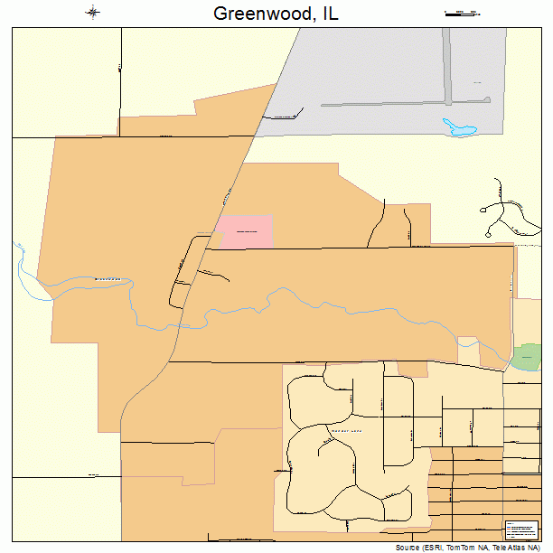 Greenwood, IL street map