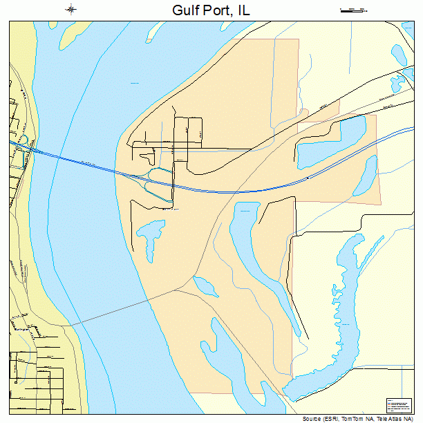 Gulf Port, IL street map