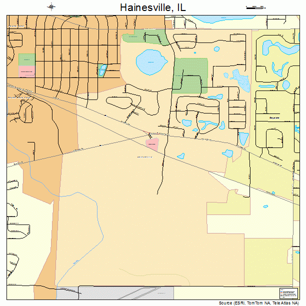 Hainesville, IL street map