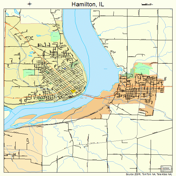 Hamilton, IL street map