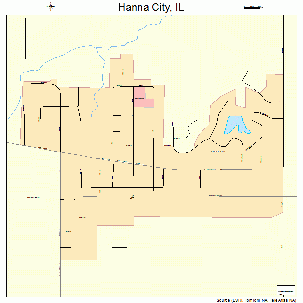 Hanna City, IL street map
