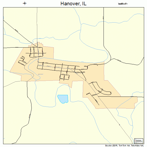 Hanover, IL street map