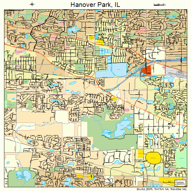 Hanover Park, IL street map