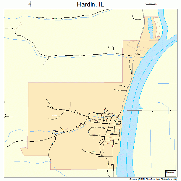 Hardin, IL street map