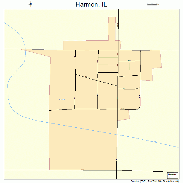 Harmon, IL street map