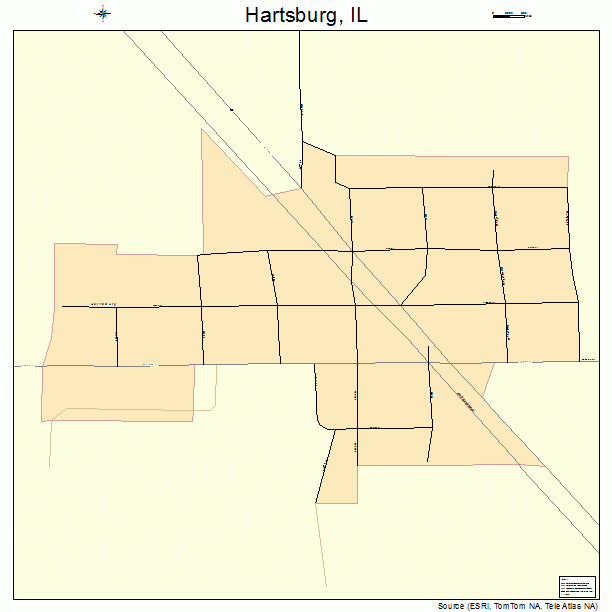 Hartsburg, IL street map