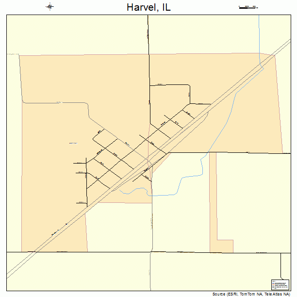 Harvel, IL street map