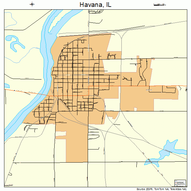 Havana, IL street map