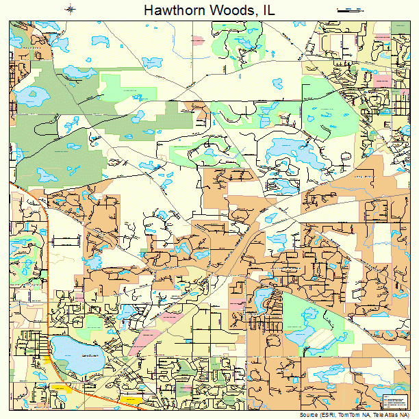 Hawthorn Woods, IL street map