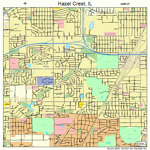 Hazel Crest, IL street map