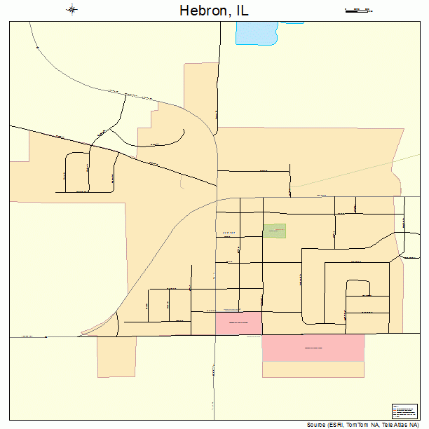 Hebron, IL street map