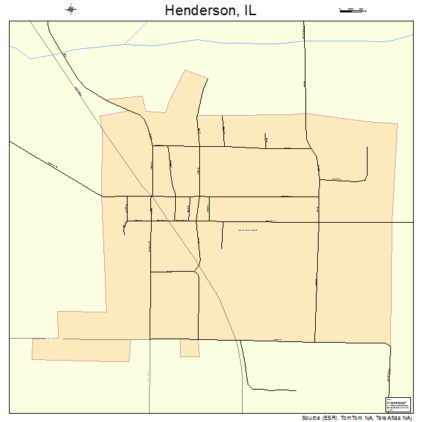 Henderson, IL street map