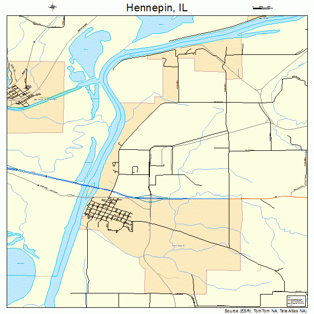 Hennepin, IL street map