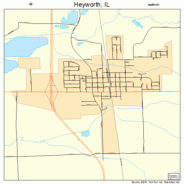 Heyworth, IL street map