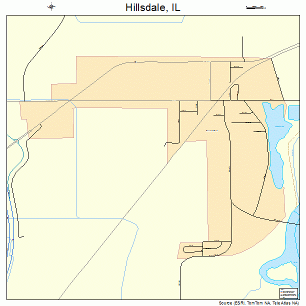 Hillsdale, IL street map