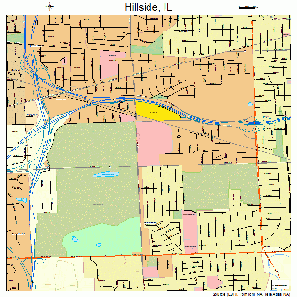 Hillside, IL street map