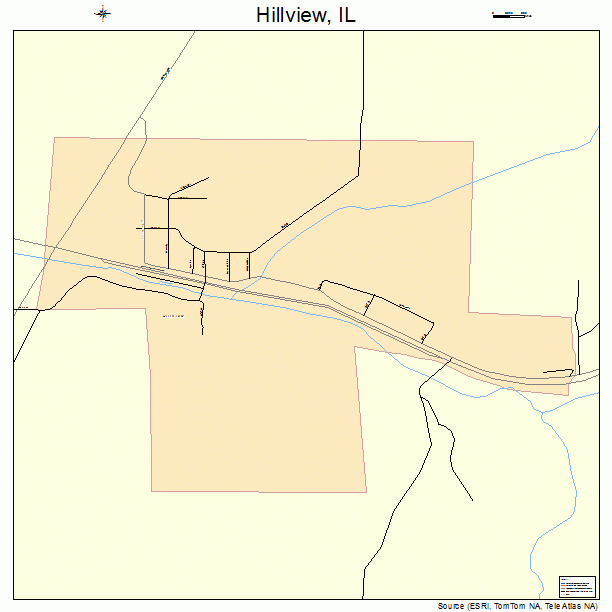 Hillview, IL street map