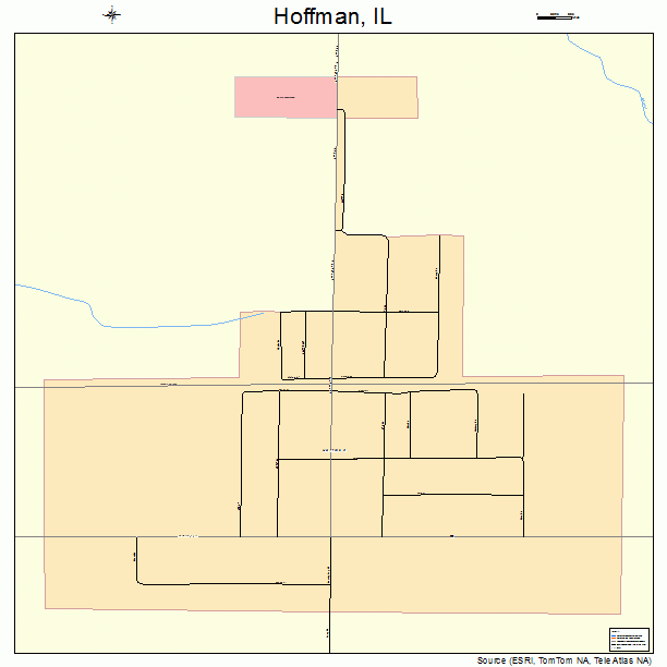 Hoffman, IL street map